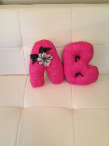 Made these cute and comfy baby initial pillows ready for the nursery!